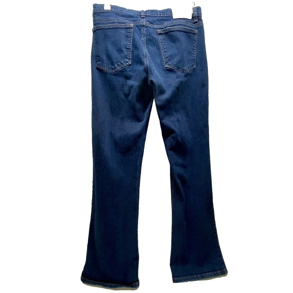 DKNY Jeans Women's 12 Blue So-Lo-Lita Stretch Denim Boot Fit Pants Est. 1989 EUC